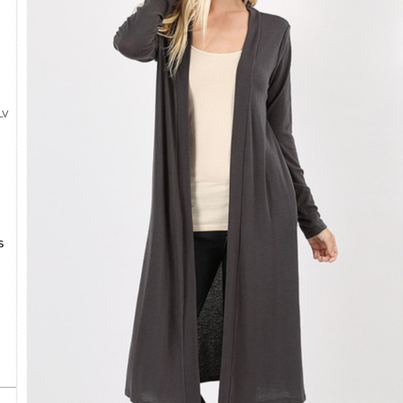 Sweaters - **SALE** Ash Gray long Cardigan